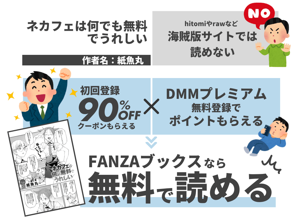 『ネカフェは何でも無料でうれしい』を無料で読む方法